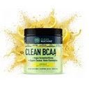 Clean BCAA - 2:1:1 Food Sourced BCAA Powder & Coconut Water Electrolytes Recovery & Amino Energy Supplement - Award Winning Vegan Amino Acid Supplement - 30 Servings - Lemonade
