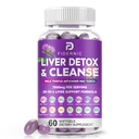 Čistenie pečene Detoxikácia a oprava - Bylinné mlieko na podporu pečene Suplement džem, 7500mg Sila Zdravie pečene Podpora s Silymarin Artičoky extrakt púpava Repe TUDCA Choline NAC, 60 Softgels