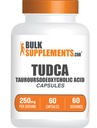 BulkSupplements.com Kapsule TUDCA - TUDCA Supplement, Tauroursodeoxycholic Acid, TUDCA 250mg od Pečeň Support - Gluten Free, 1 Kapsule per Serving, 60 Kapsule (Pack of 1)