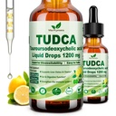 Čistá TUDCA Bale Salts Liquid Drops 1200mg (Tauroursodeoxycholic Acid) Premium Pečeň Podpora, Bile Flow & Gallbladder Čistenie Supplement
