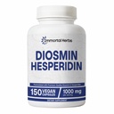 Diosmin Hesperidin 1000mg Complex, 150 Kapsule, Citrus Bioflavonoidy Bohatý ovocný extrakt, 100% Vegetarián, Non-GMO & Gluten Free Diosmin Supplement with Max Strength