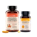 NatureWise Curcumin Turmerica a vitamín D3 5000iu pre podporu kĺbov, svalov, kostí a imunitného zdravia [90 gróf každý]