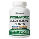 Wormwood Black Walnut Clove Cleanse Extract, 7-in-1 Complex, 120 Pills, Herbal Supplement for Adults, Vegan, Non-GMO & Gluten Free Sweet Wormwood Capsules
