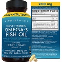 Triple Strength Omega 3 Fish Oil Supplement for Men and Women 