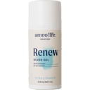 Ameo Life Extra sila Koloidné striebro Gél 35 ppm - pH Vyvážené, Štruktúrovaný strieborný gél pre zdravú pokožku, menšie rezy, šroty a popáleniny - prírodná starostlivosť o pokožku pre omladenie (100ml)