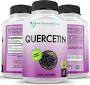 DOPLŇUJÚCE DOPLNKY PRE LEKÁRA Quercetin 1000mg per Serving - 120 Veggie Kapsule, vitamín Supplement, 60 dní, (Vegan a non-GMO)