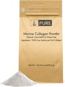 Pure Original Ingredients Marine Collagen Powder (1 lb) Natural & Unflaved, Protein Peptides, Relateable Bag
