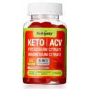 Keto ACV Gummies for Weight Loss Support, 8-in-1 Apple Cider Vinegar with B12, Electrolytes, Beet Root & Pomegranate 