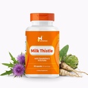 Mlieko Thitle Pečeň podpora doplnok 20:1 extrakt s púpavkou koreň & Artichoke Leaf, Pečeň Detox podpora, Antioxidant & Podpora trávenia, non-GMO, Gluten-free, 3. strana testované, 60 Kapsule