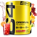 C4 Original Pre Cvičenie prášok Ovocie Punch - Vitamín C pre imunitnú podporu - Bezcukrová preworkout Energy pre mužov a ženy - 150 mg kofeín + Beta Alanine + Creatin - 60 Servírovanie