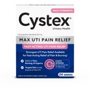 Cystex Maximum-Silná UTI tablety na zmiernenie bolesti - 99,5 mg Fenazopyridín HCl pre rýchlu úľavu od pálenia a močového mechúra - 24-Count