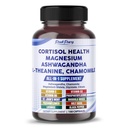 CORTISOL zdravie Ashwagandha horčík harmančeka L-Theanine - Made in USA