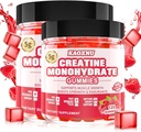 2 balenie kreatín monohydrát Gummy pre mužov a ženy 120 CT - 5000 mg kreatín monohydrátu na porciu - bezcukorové žuvačky Create for Muscle Strength, Muscle Builder, Energy Boost