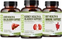 Obličky Čistiť Detox a opravy močového mechúra Podpora- Obličky podpora doplnok pre Obličky Obnoviť s Chanca Piedra,Cranberry, Juniper Berries pre detox obličiek a močového mechúra zdravie.60 Denné dodávky