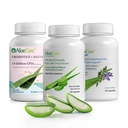 AloeCure Organic Aloe Vera Kapsule Balenie - 3 kusy - VeraFlex, Aloe Vera Kapsule, Probiotiká + Enzymes