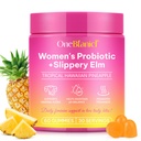Feminine Probiotiká Gummies,Vaginálne ženy Probiotiká,Feminin Balance pH Gumies for Healthy Odor,Improve Immune,Support Vaginal Health,with Slippery Elm(60 Gummies)