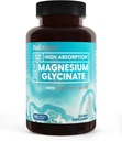 BioEmblem Magnézium Glycinát so zinkom - 300mg Supplement Magnézium Supplement - High Absorbtion Vegan Non-GMO 2-in-1 Complex - Immune Support, Muscles, Nerves - 90 Kapsule