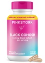 Pink Stork Black Cohosh Doplnky pre ženy - 540 mg Pure Black Cohosh od Perimenopauza, Menopauza Support- 30 kapsúl
