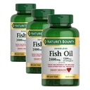 Nature's Bounty Odorless Fish Oil, 1200mg Omega-3 per Serving including EPA & DHA, podporuje zdravie srdca, očistené na odstránenie ortuti,Coated Softgels,Gluten Free,No Shellfish, 90 Count, (Pack of 3)