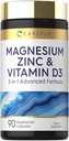 Carlyle horčík zinok a vitamín D3 
