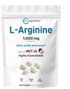 Micro Ingrediencie L-arginín 1000 mg s MCT olejom, 300 Softgels 