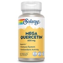 SOLARAY Mega Quercetin s hypromelínom, vitamínom C a bioflavonoidmi - Antioxidant a imunitná podpora, Hearth Health a podpora krvného tlaku - Vegan, 60-dňová záruka, 60 Serv, 60 VegCaps