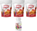 BariatricPal 90-Deň Bariatric vitamín Bundle (Multivitamín One 1 za deň! Kapsula s 45 mg Železo a vápnik Citrát Soft Chews 500 mg s probiotikami - Karamel Apple)