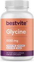 BESTVITE Glycín 1000mg per Capsule (240 Vegetariánov Kapsule) - No Stearates - Vegan - Non GMO - Gluten Free