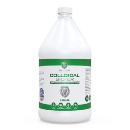 Enhanced Colloidal Silver Gallon Size—30ppm Pure & Natural Structured Silver Water—Organic Colloidal Silver Solution—128 oz (1 Gallon)