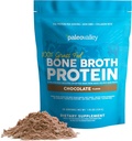 Paleovalley 100% tráva Fed Beef Bone Brot Protein Powder - Bohatý na kolagén Peptidy pre vlasy, kožu, zdravie Gut, kosti a kĺbu - 15g proteínu na obsluhu - bez lepku alebo GMO - Čokoláda