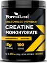 ForestLeaf Micronized Creatin monohydrate prášok - Maximalizovať rast a silu svalov - Nechutný Kreatín pre ženy a mužov - 5G za obsluhu - 100 Servisov