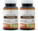 Secrets of the Tribe Thyme 2x60 Capsules, Made with Vegetable Capsules and USDA Organic Thymus Vulgaris Toni Effect (2x60 Capsules)