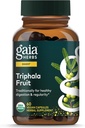 Gaia byliny Triphala Ovocie - Podpora Tráviace zdravie - Jemne čistí váš systém* - s Amla Ovocie, Belleric Myrobalan, a Chebulic Myrobalan - 60 Vegan Kapsule (30-Deň dodávky)