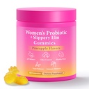 BURMINY Jej šťavnaté Feminine Probiotiká Gummies, Premium Feminine Balance Probiotiká s Slippery Elm pre dámske pH Balance and Freshness 