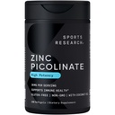 Športový výskum High Potency Zinok Picolinate 30 mg s organickým kokosovým olejom 