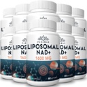 1600 mg Lipozomálne doplnky NAD, 98% Pure NAD+ Supplement, Superior Absorbtion, Alternative to Nicotinamide Riboside or NADH to Boost NAD+ for Aging Defense, Energy, Longevity, 600 Softgels