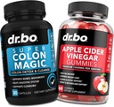 Cleanser Colon Detox & ACV Apple Cider Ocogar Gummies - 15 Day Colon Clean Pills Flush & Probiotic & ACV Gumies Supplements - Bowel Movement Supplements for Intestinal Bloating Gut Support