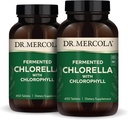 Dr. Mercola Fermentovaná Chlórella s chlorofylom, 90 Servisov (450 tabliet), 2 fľaše, Dietary Supplement, Supports Immune and Organ Health, Non GMO, NSF Certified