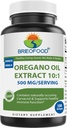 Brieofood Oregano Oil 10:1 Extract 500 mg per Serving - Obsahuje prirodzene obstaranie Carvatrol - Zdravé imunitné funkcie - 180 Softgels