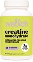Wellah Creatine Monohydrate Kapsule (3000 mg) 120 Kapsule - Micronized Creatin, 30 Servings