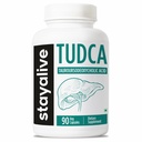 STAY ALIVE TUDCA Kapsule 500mg, Tauroursodeoxycholic Acid Bile Salts, 90 Count, Non-GMO & Gluten Free TUDCA Supplement for Men and Women