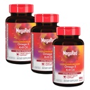 MegaRed Ultra Strength 1000mg Omega-3 Krill Oil Supplement with EPA/DHA, Astaxantín & Fosfolipidy, Žiadny rybí olej dochuť podporuje srdce, mozog, kĺb a zdravie očí, 60 gróf softgels (3 balenie)