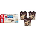 Atkins krémová Vanilkový proteín Shake, 15g Bielkoviny, nízka glycemic, 2g Net Carb, 1g Cukor, Keto Friendly, 12 Count & Mocha Latte Iced Coffee Protein Shake, 15g Protein, Low Glycemic, 4g Net Carb, 1g Cukor