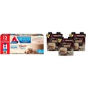 Atkins Milk Čokoláda Delight a Mocha Latte Iced Coffee Protein Shakes Bundle (15g Protein, Low Glycemic)