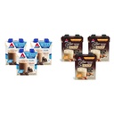 Atkins Dark Chocolate Royale Protein Shake, 15g Protein, Low Glycemic, 2g Net Carb, 1g Cukor a afé Karamel Iced Coffee Protein Shake, 15g Protein, Low Glycemic, 3g Net Carb, 1g Cukor