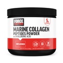 FORCE FACTOR Marine Collagen Powder for Women and Men, Marine Collagen Peptides Typ I & III s kyselinou hyalurónovou na podporu zdravé vlasy, koža, nechty, kosti, a kĺby, bez príchute, 30 Servisov