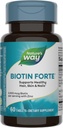 Nature's Way Biotin Forte, Supports Healthy Hair, Skin & Nails*, 3000 mcg Biotin per Serving, with Zinc, Vitamin C, B-Vitamins, 60 Tablets (Packaging May Vary)