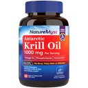 Krill Oil 1000 mg, Omega 3s, DHA, EPA, Astaxantín a fosfolipidy, pre mozog, srdce a imunitné zdravie, non-GMO, žiadna rybia chuť, Superior Absorpcia, 60 Softgels