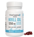 Antarktída Krill Oil, 1250 mg Omega-3 Supplement, Softgels, 120 Count, Marine-Based Non-GMO, Gluten-Free