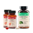 NatureWise (Pack of 2) CoQ10 100mg + Black Pepper, High Absorption - 30 Softgels[30-Day Supply] + [1] 5-HTP 200mg + Vitamin B6 - Non-GMO, Vegan - 60 Capsules[60-Day Supply]